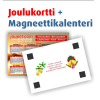 joulukortti magneettikalenteri