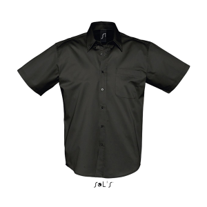Brooklyn 1/2-hiha miesten Twill Paita - 312 Black