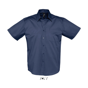 Brooklyn 1/2-hiha miesten Twill Paita - 319 French Navy