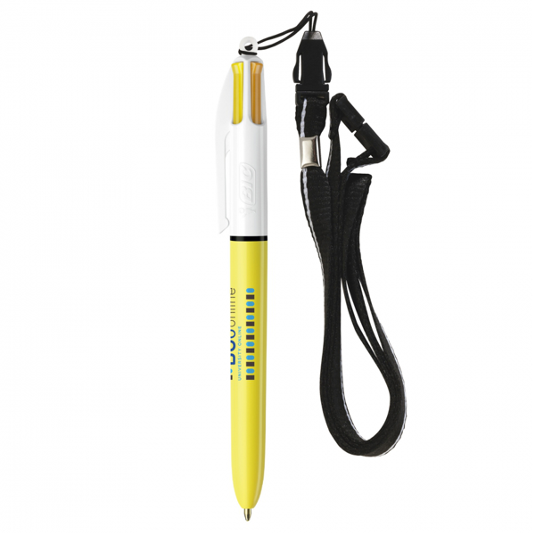 BIC 4 colours sun lanyard