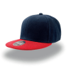 SNAP back suoralippa navy punainen